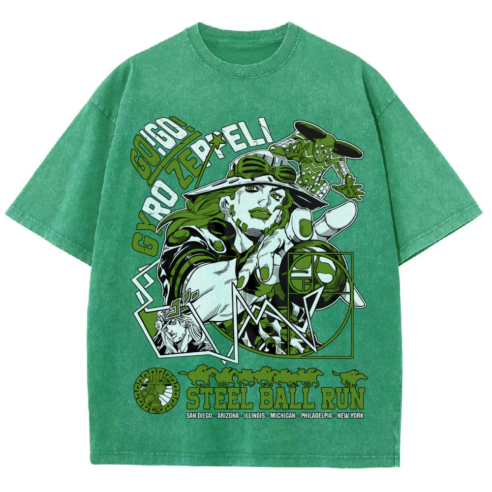 Jojo's Bizarre Adventure Unisex Fit Washed T-Shirt 2508008819