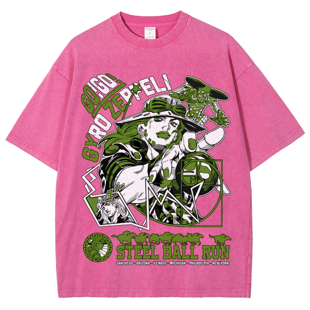 Jojo's Bizarre Adventure Unisex Fit Washed T-Shirt 2508008819