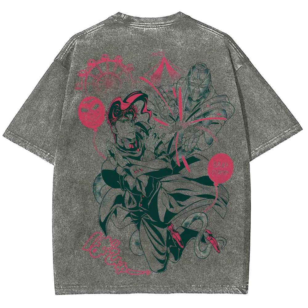 Jojo's Bizarre Adventure Unisex Fit Washed T-Shirt 2508008821