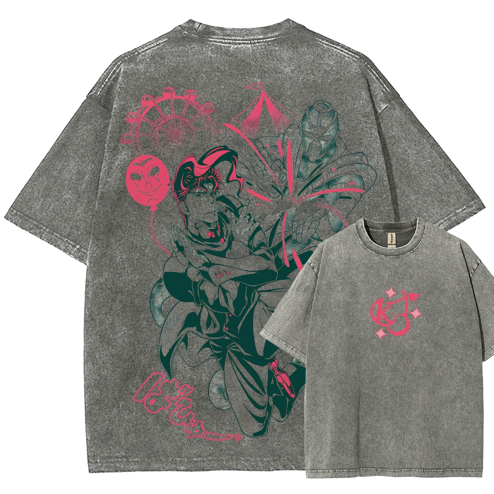 Jojo's Bizarre Adventure Unisex Fit Washed T-Shirt 2508008821