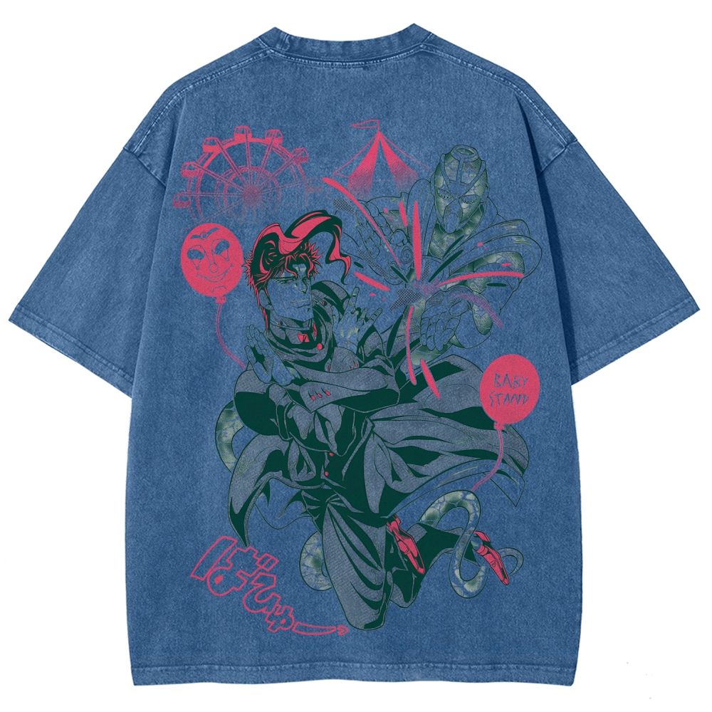 Jojo's Bizarre Adventure Unisex Fit Washed T-Shirt 2508008821