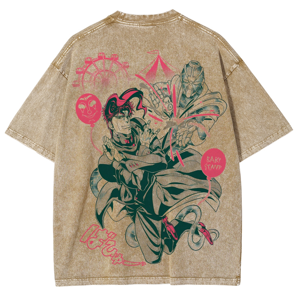 Jojo's Bizarre Adventure Unisex Fit Washed T-Shirt 2508008821