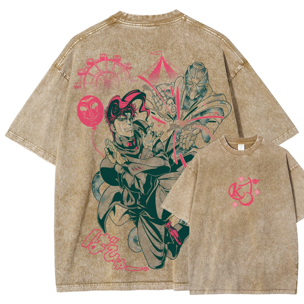 Jojo's Bizarre Adventure Unisex Fit Washed T-Shirt 2508008821
