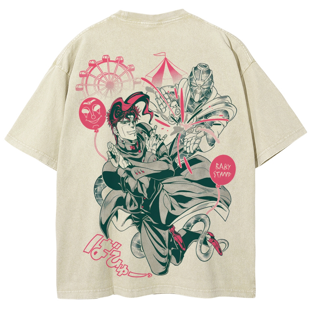 Jojo's Bizarre Adventure Unisex Fit Washed T-Shirt 2508008821