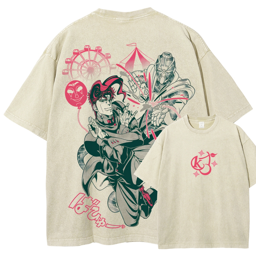Jojo's Bizarre Adventure Unisex Fit Washed T-Shirt 2508008821