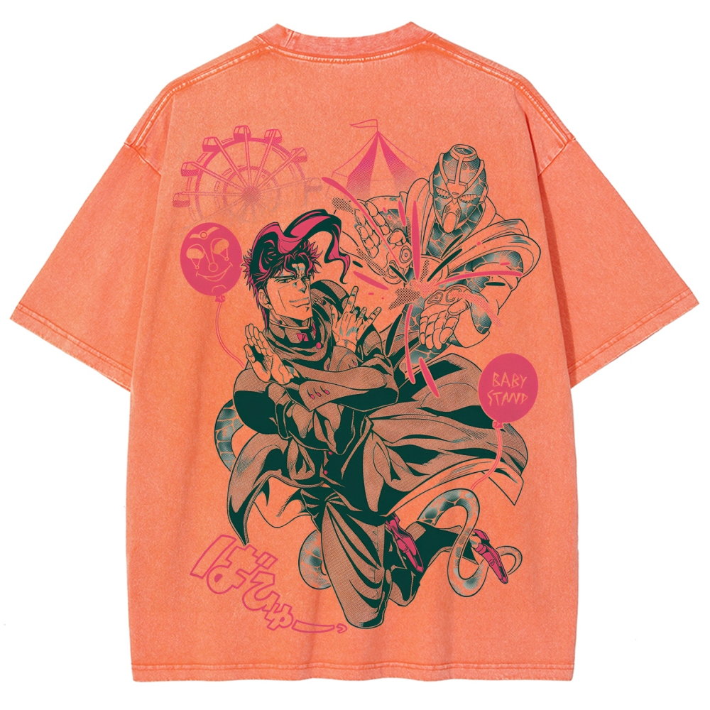 Jojo's Bizarre Adventure Unisex Fit Washed T-Shirt 2508008821