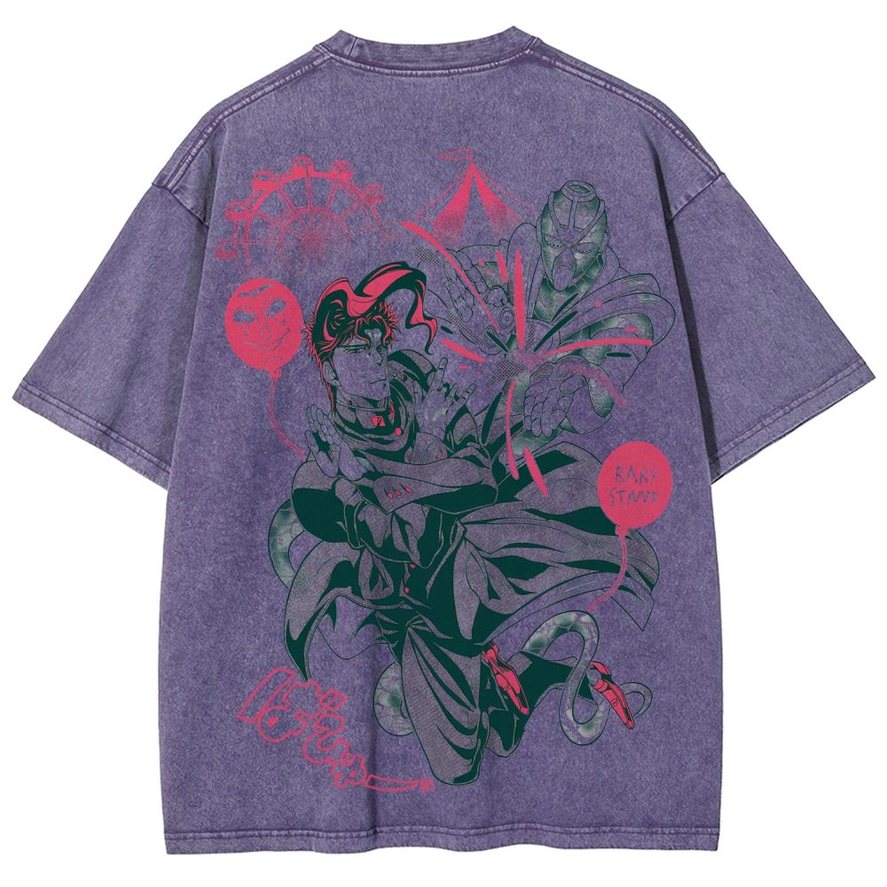 Jojo's Bizarre Adventure Unisex Fit Washed T-Shirt 2508008821