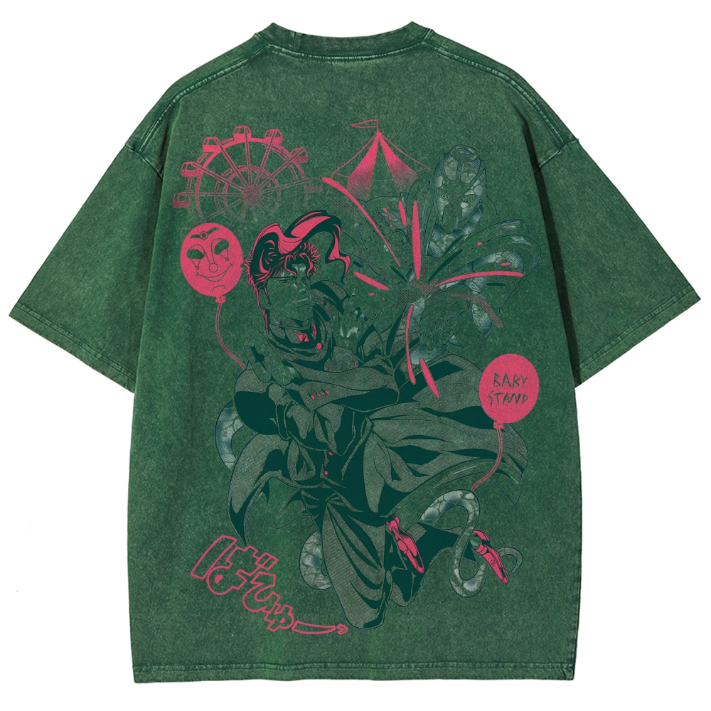 Jojo's Bizarre Adventure Unisex Fit Washed T-Shirt 2508008821