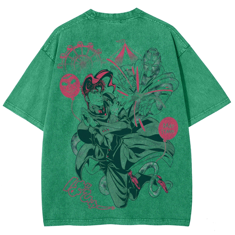 Jojo's Bizarre Adventure Unisex Fit Washed T-Shirt 2508008821