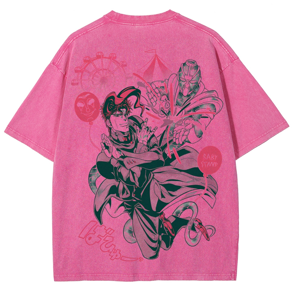 Jojo's Bizarre Adventure Unisex Fit Washed T-Shirt 2508008821