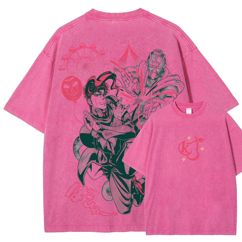 Jojo's Bizarre Adventure Unisex Fit Washed T-Shirt 2508008821