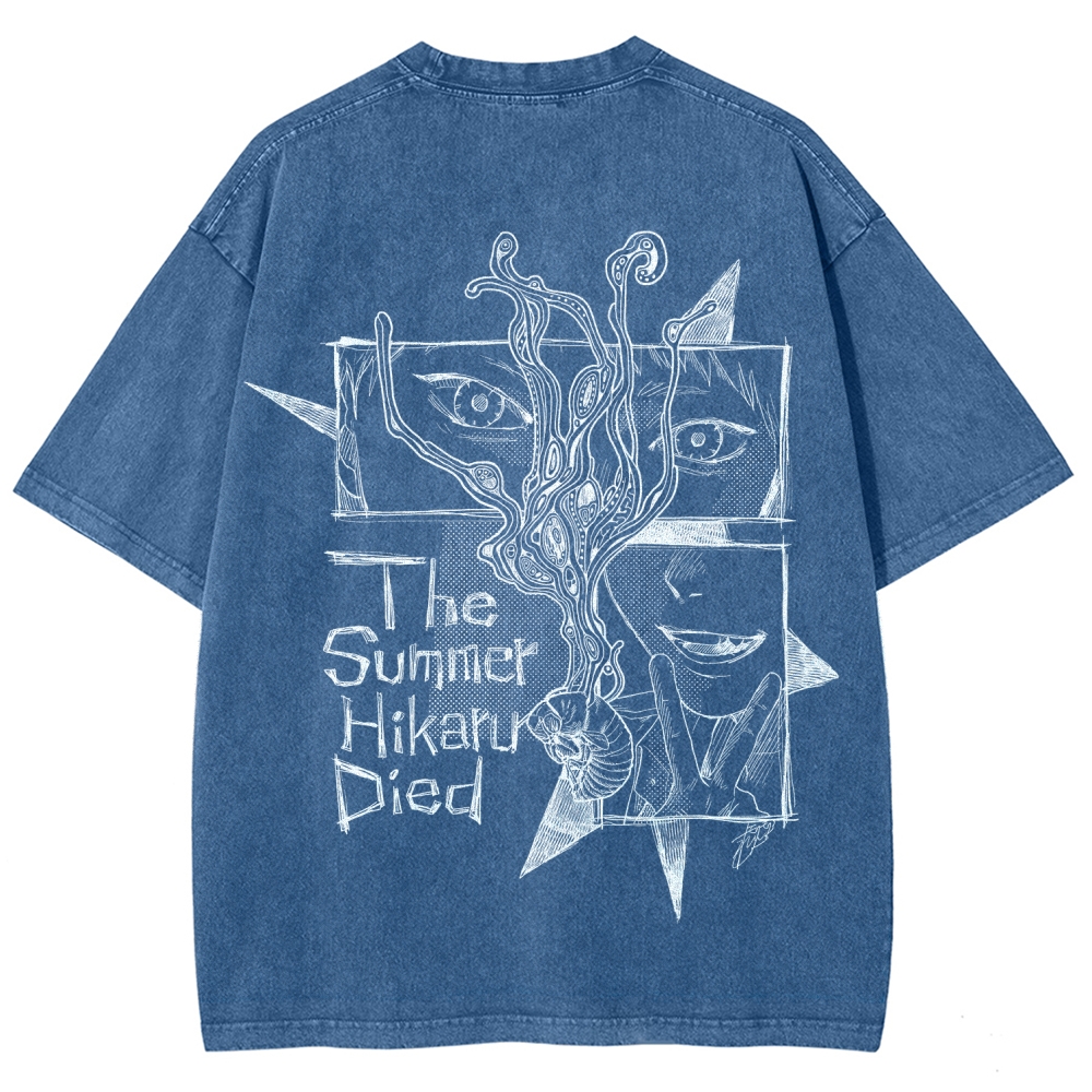 The Summer Hikaru Died Unisex Fit Washed T-Shirt 2508012855
