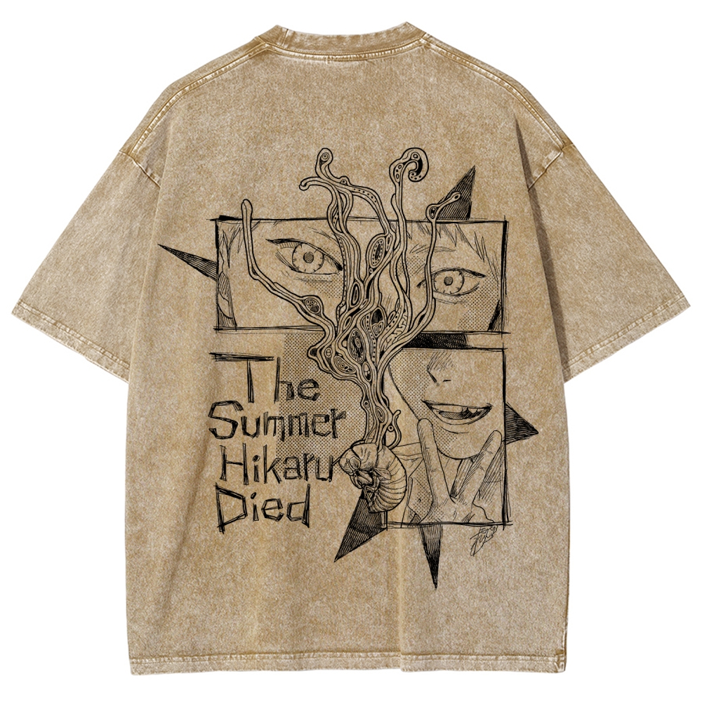 The Summer Hikaru Died Unisex Fit Washed T-Shirt 2508012855