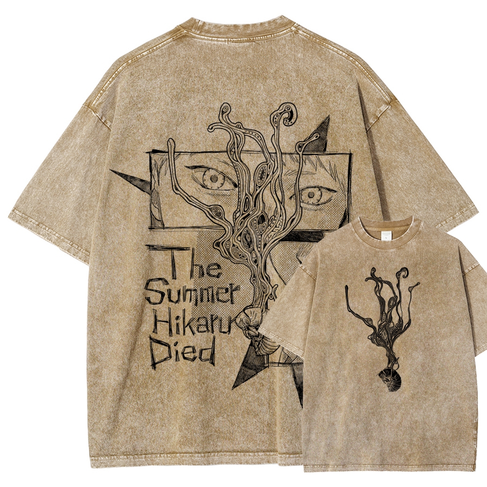 The Summer Hikaru Died Unisex Fit Washed T-Shirt 2508012855