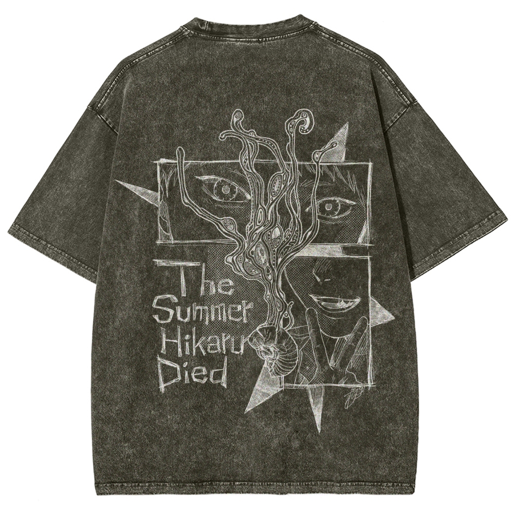 The Summer Hikaru Died Unisex Fit Washed T-Shirt 2508012855