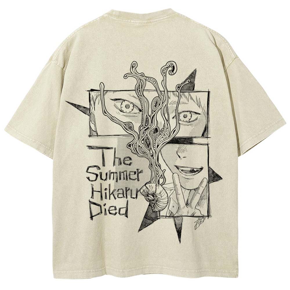 The Summer Hikaru Died Unisex Fit Washed T-Shirt 2508012855