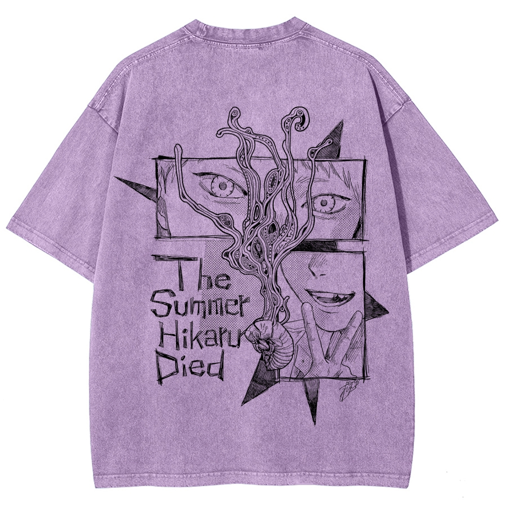 The Summer Hikaru Died Unisex Fit Washed T-Shirt 2508012855