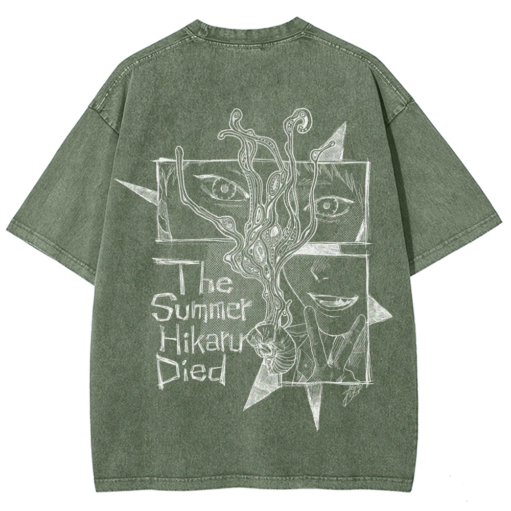The Summer Hikaru Died Unisex Fit Washed T-Shirt 2508012855