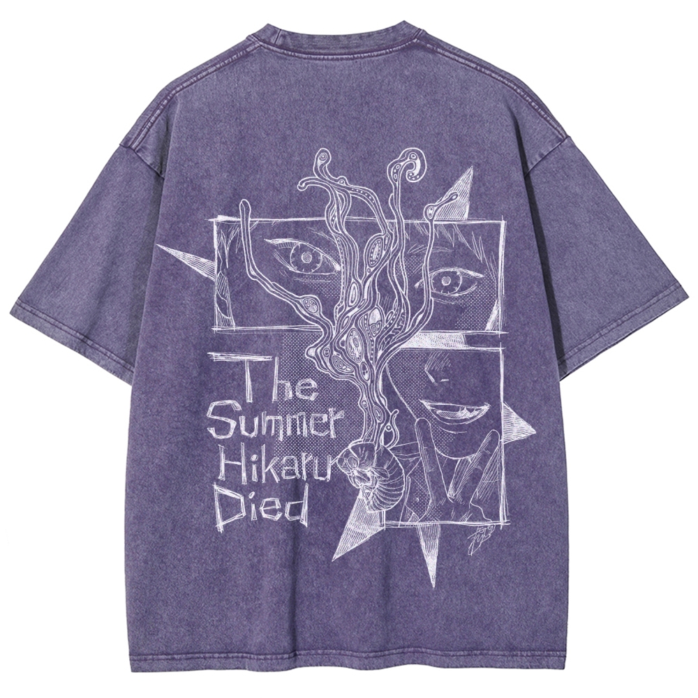 The Summer Hikaru Died Unisex Fit Washed T-Shirt 2508012855