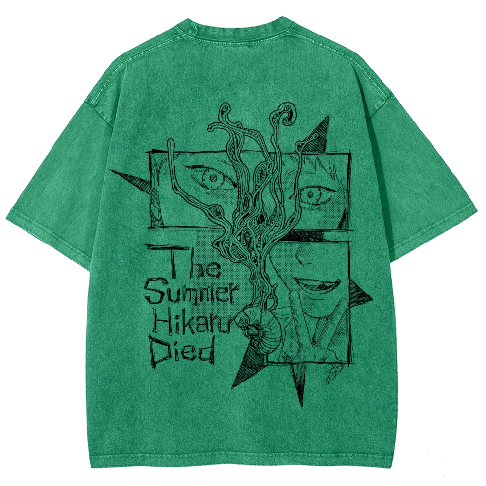 The Summer Hikaru Died Unisex Fit Washed T-Shirt 2508012855