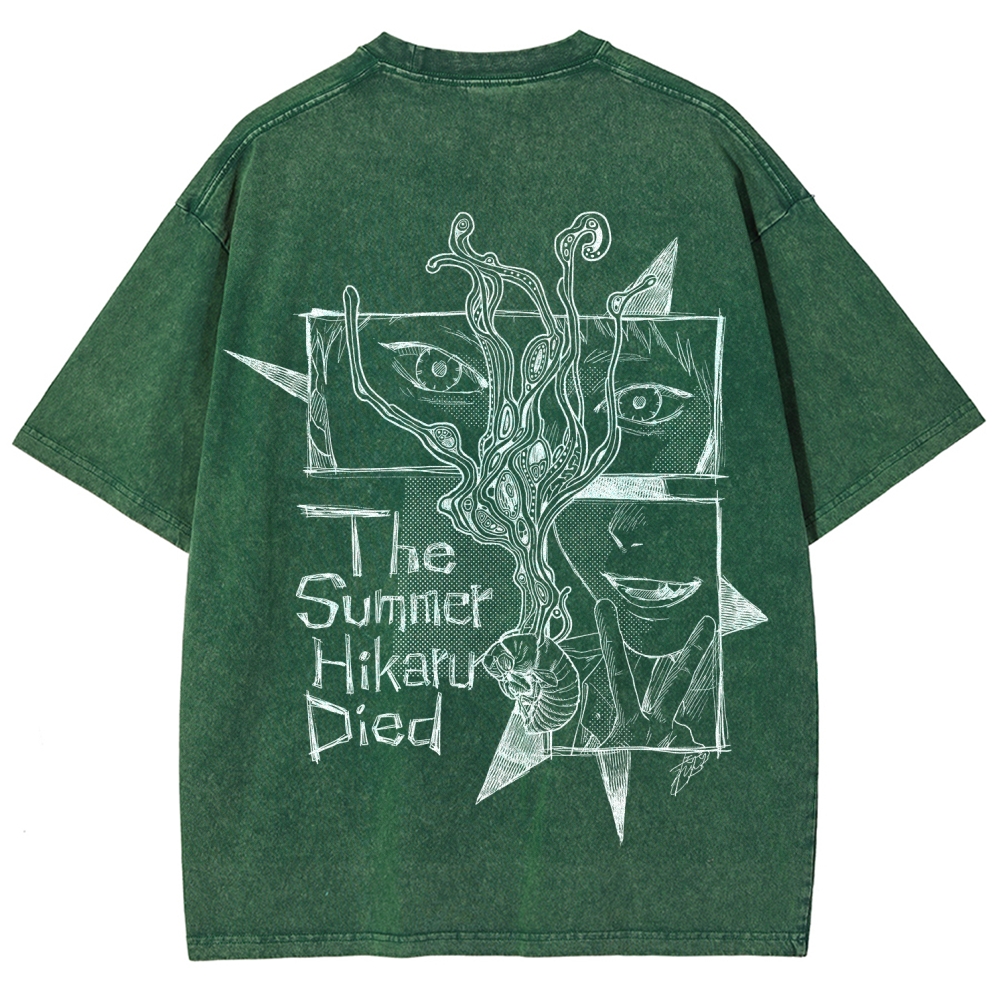 The Summer Hikaru Died Unisex Fit Washed T-Shirt 2508012855