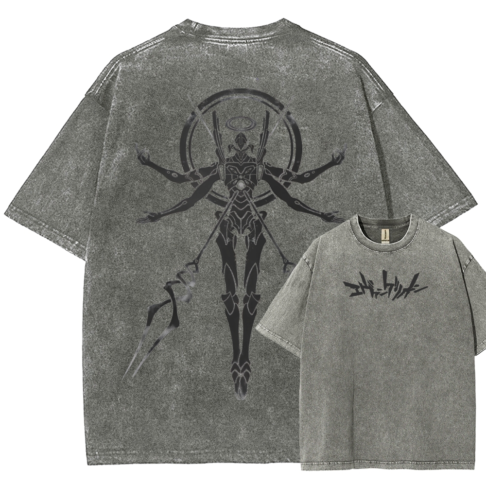 Neon Genesis Evangelion Unisex Fit Washed T-Shirt 2508012962