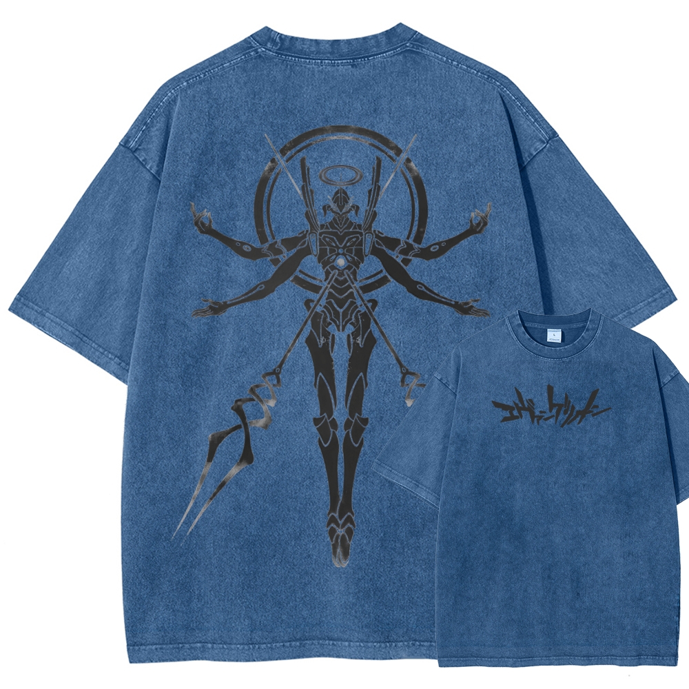 Neon Genesis Evangelion Unisex Fit Washed T-Shirt 2508012962