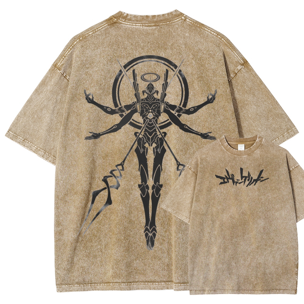 Neon Genesis Evangelion Unisex Fit Washed T-Shirt 2508012962