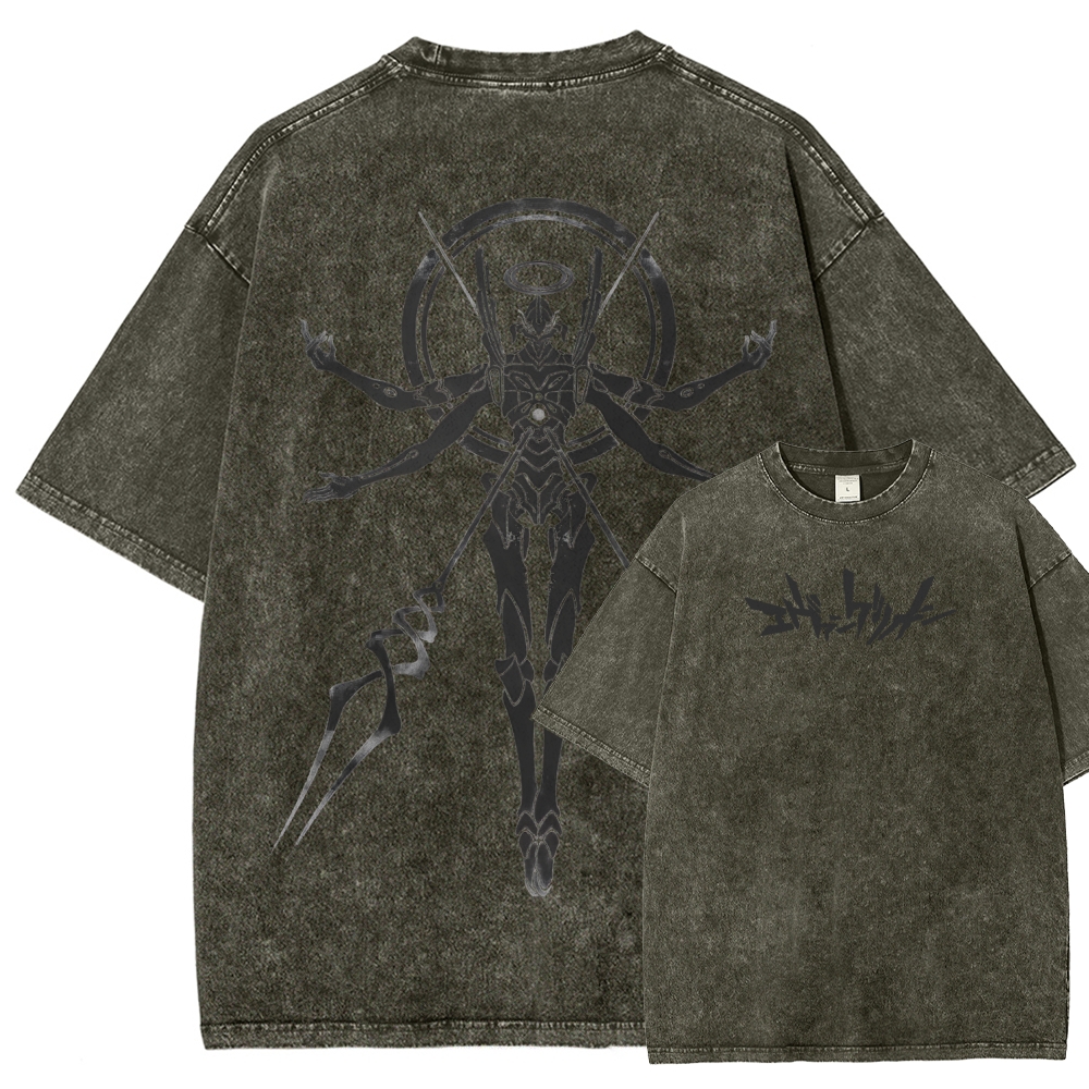 Neon Genesis Evangelion Unisex Fit Washed T-Shirt 2508012962