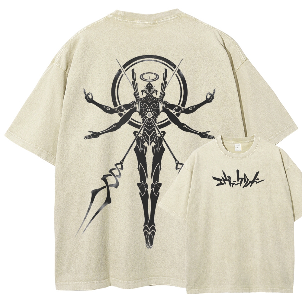 Neon Genesis Evangelion Unisex Fit Washed T-Shirt 2508012962