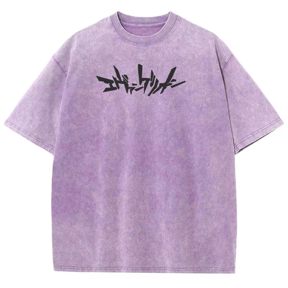Neon Genesis Evangelion Unisex Fit Washed T-Shirt 2508012962