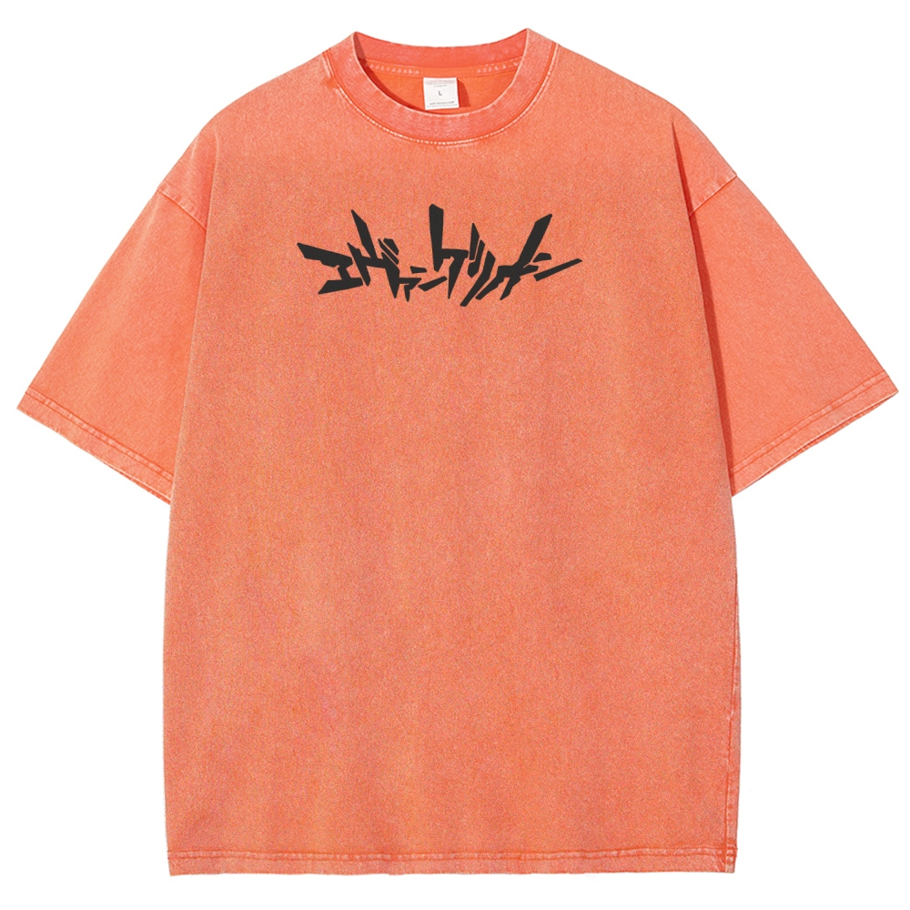 Neon Genesis Evangelion Unisex Fit Washed T-Shirt 2508012962