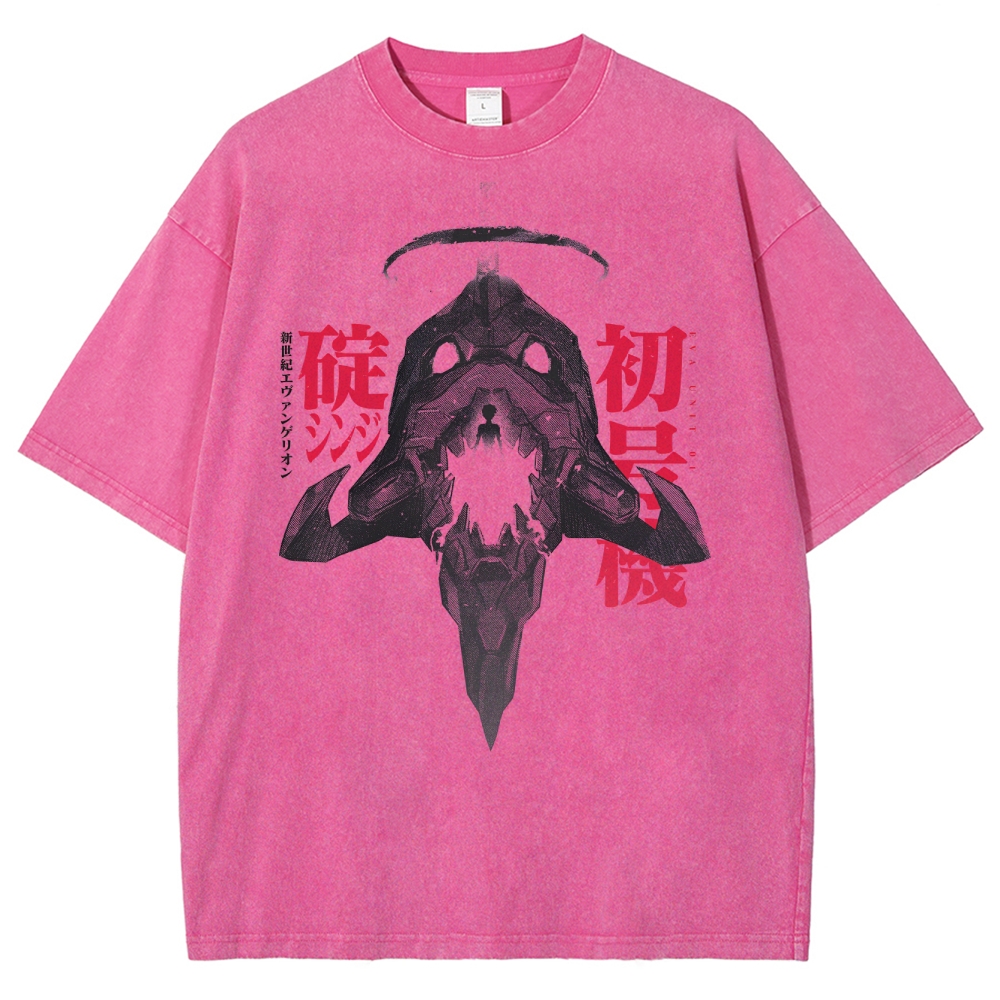 Neon Genesis Evangelion Unisex Fit Washed T-Shirt 2508012969
