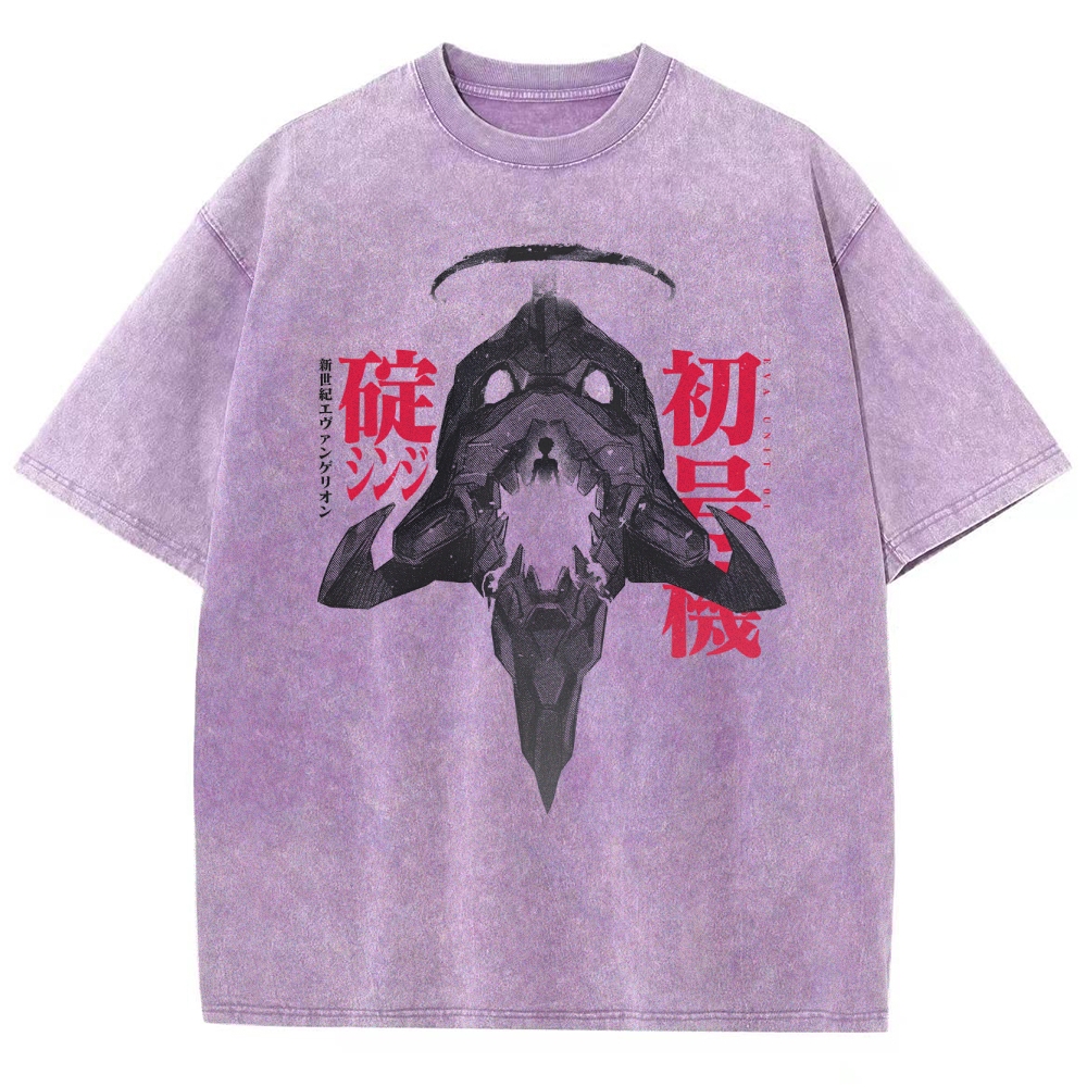 Neon Genesis Evangelion Unisex Fit Washed T-Shirt 2508012969