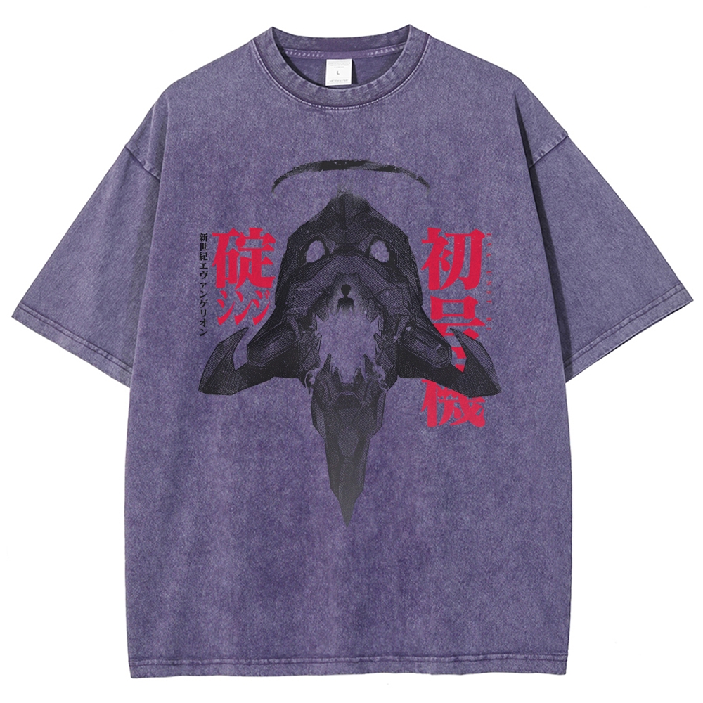 Neon Genesis Evangelion Unisex Fit Washed T-Shirt 2508012969