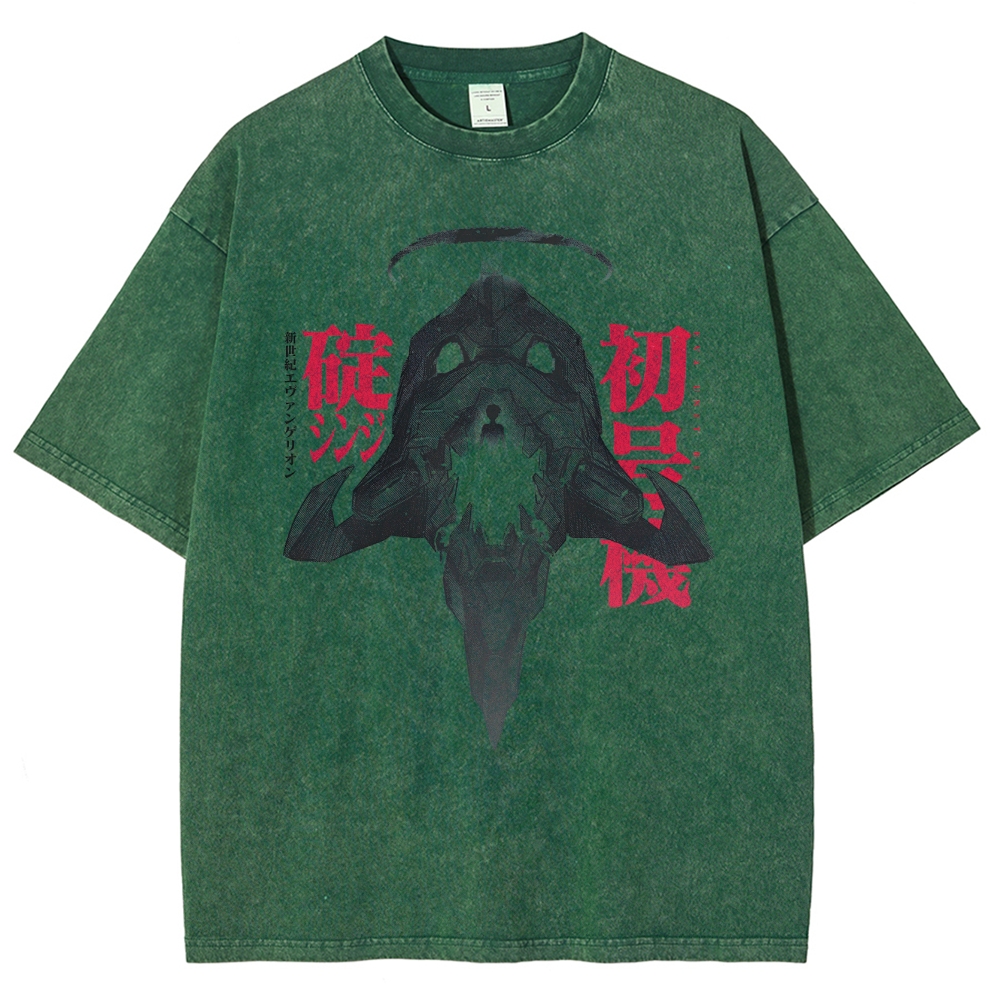 Neon Genesis Evangelion Unisex Fit Washed T-Shirt 2508012969