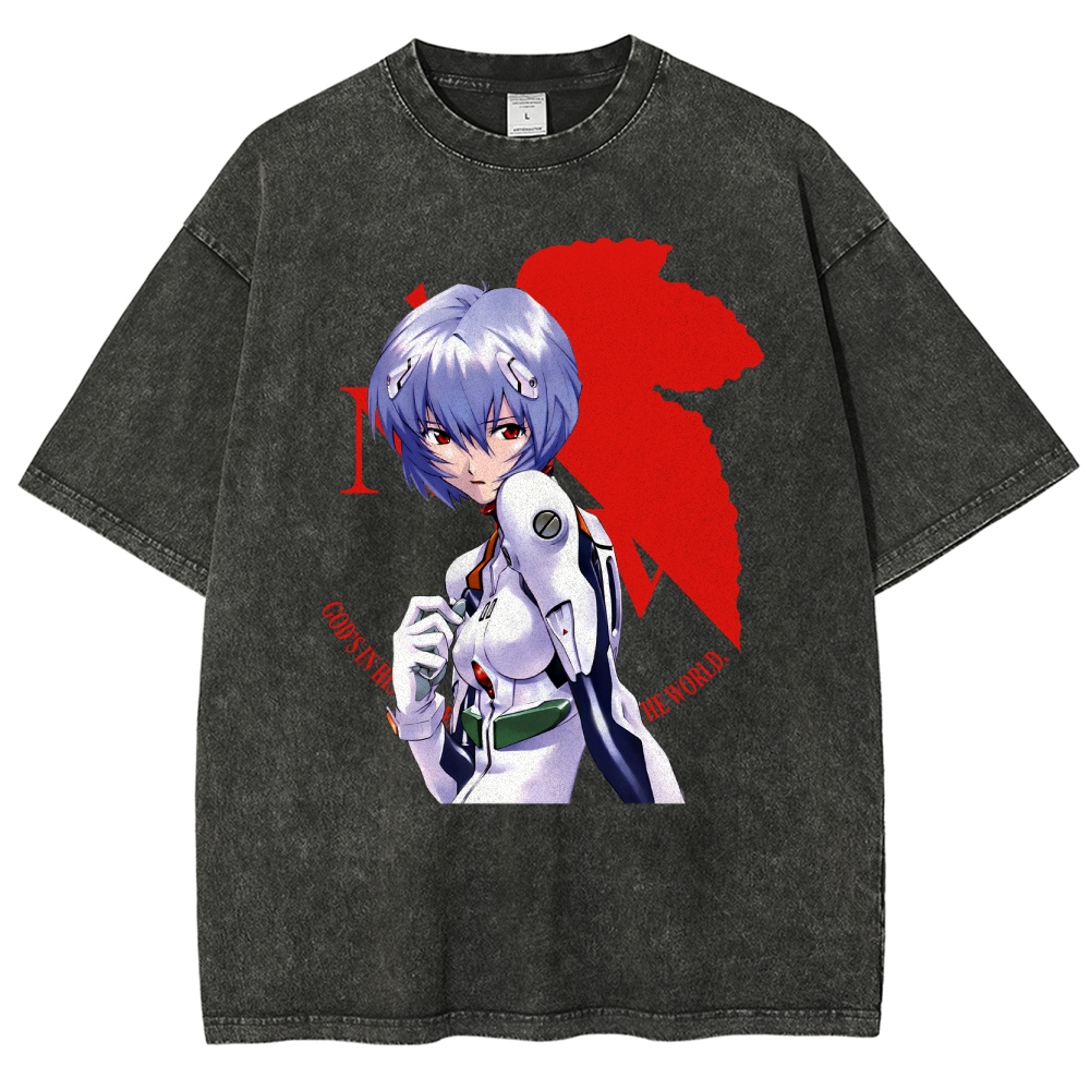 Neon Genesis Evangelion Unisex Fit Washed T-Shirt 2508012973