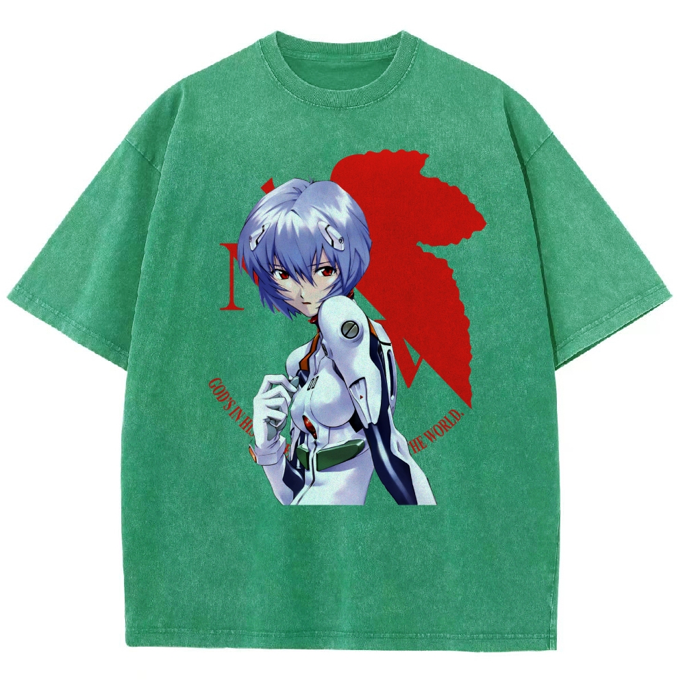 Neon Genesis Evangelion Unisex Fit Washed T-Shirt 2508012973