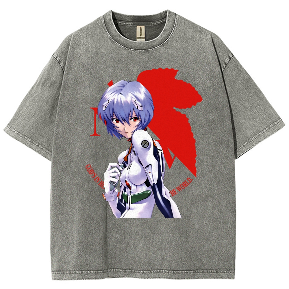 Neon Genesis Evangelion Unisex Fit Washed T-Shirt 2508012973