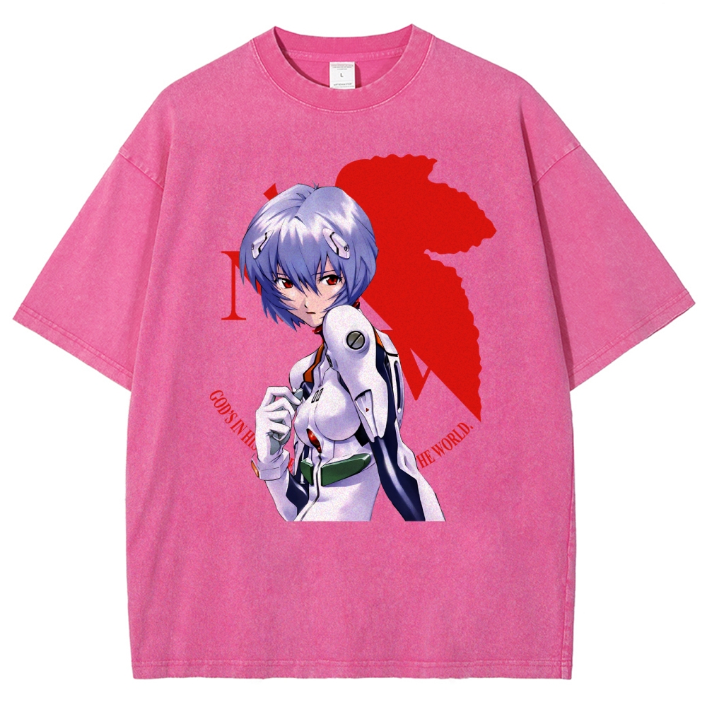 Neon Genesis Evangelion Unisex Fit Washed T-Shirt 2508012973