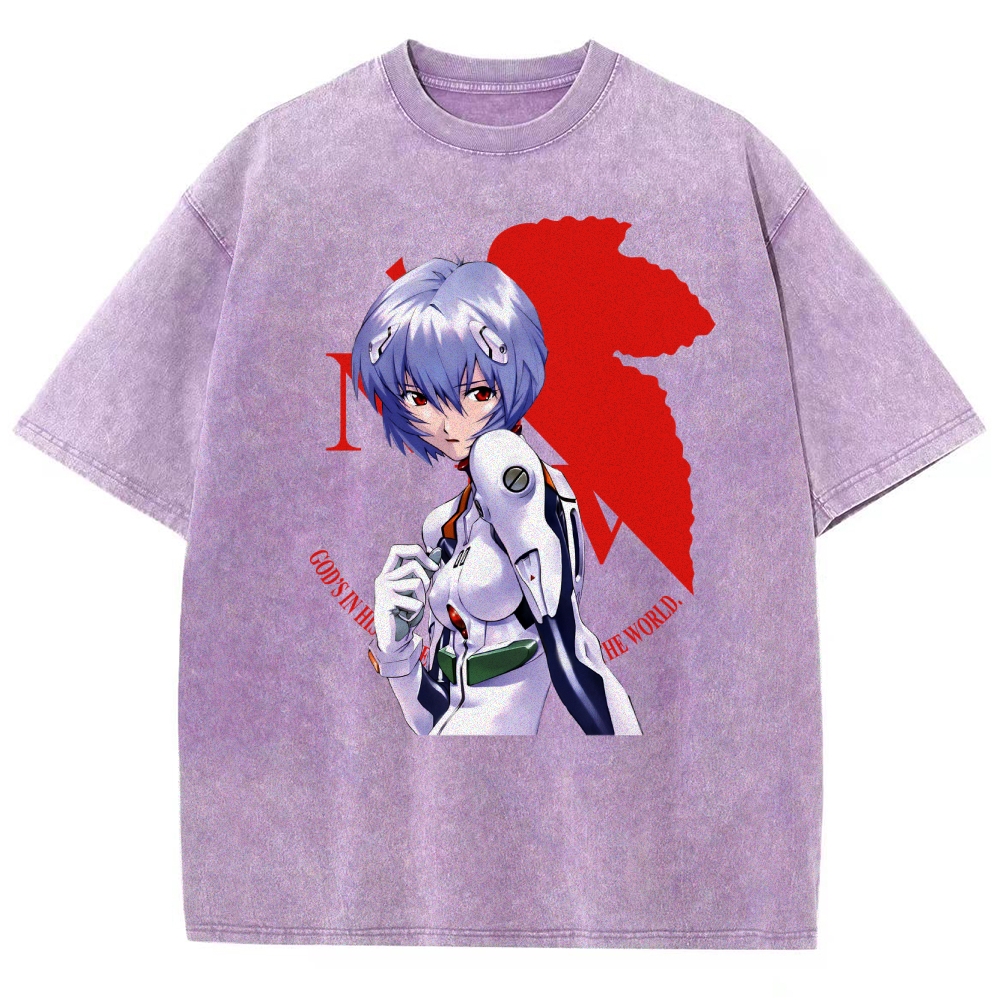Neon Genesis Evangelion Unisex Fit Washed T-Shirt 2508012973