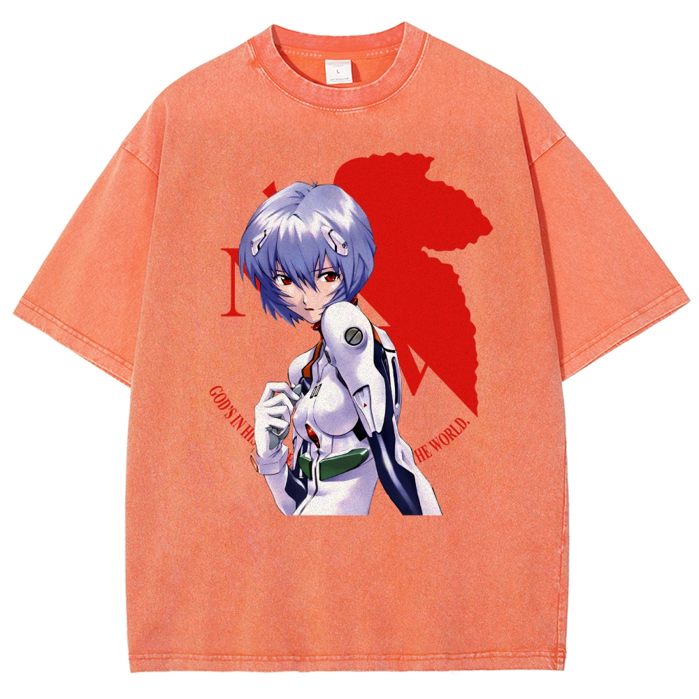 Neon Genesis Evangelion Unisex Fit Washed T-Shirt 2508012973