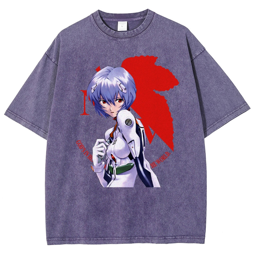 Neon Genesis Evangelion Unisex Fit Washed T-Shirt 2508012973