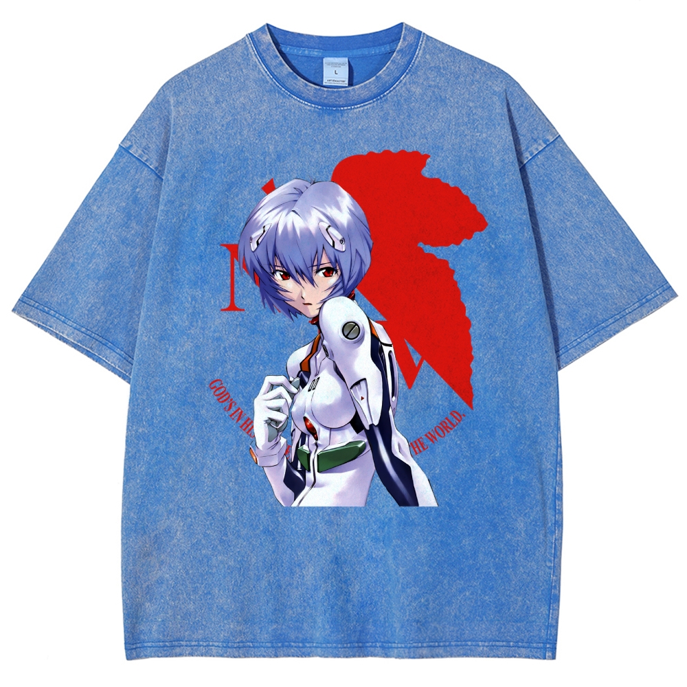 Neon Genesis Evangelion Unisex Fit Washed T-Shirt 2508012973