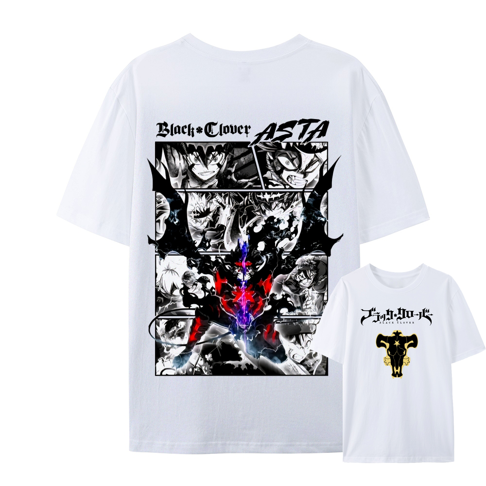 Black Clover Casual Short Sleeve T-Shirt 2508014154