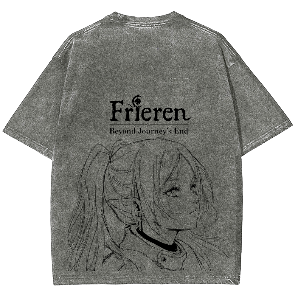 Frieren Unisex Fit Washed T-Shirt 2508014532