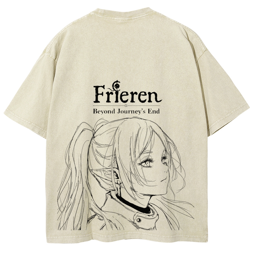 Frieren Unisex Fit Washed T-Shirt 2508014532