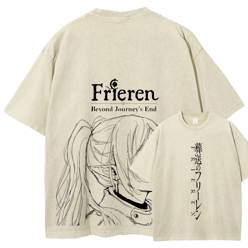 Frieren Unisex Fit Washed T-Shirt 2508014532