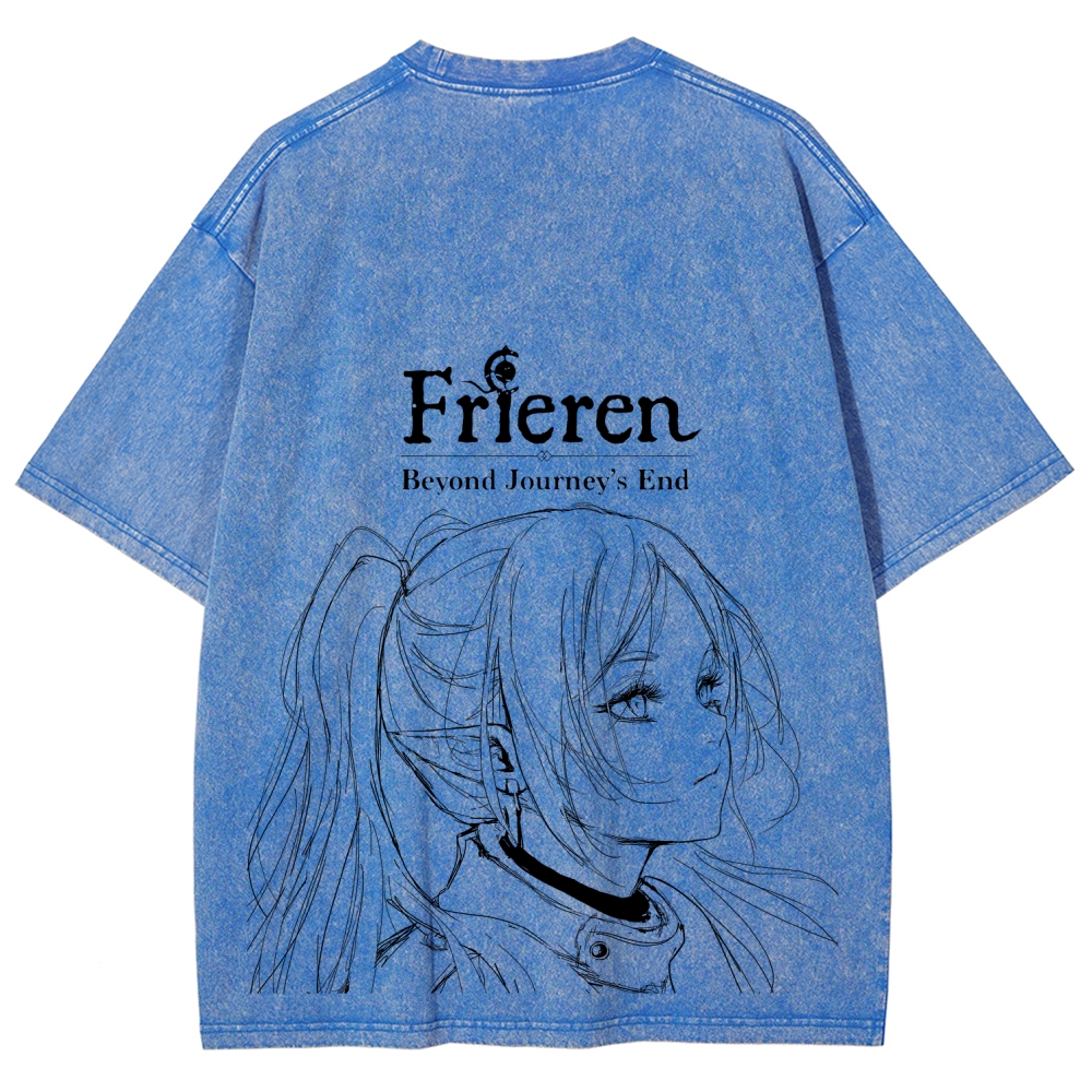 Frieren Unisex Fit Washed T-Shirt 2508014532