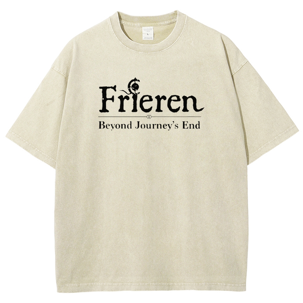 Frieren Unisex Fit Washed T-Shirt 2508014535